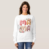 Sweatshirt Conception graphique de maman avec impression léop (Devant entier)