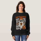Sweatshirt Conception Halloween éffrayante (Devant entier)