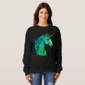 Sweatshirt Conception Licorne – Femme Manche Longue (Devant entier)