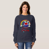 Sweatshirt Conception magique de vacances Unicorn (Devant entier)
