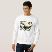 Sweatshirt Conception mignonne de signe d'astrologie de cool (Devant entier)