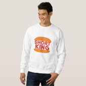 Sweatshirt Conception minimale drôle de roi court (Devant entier)