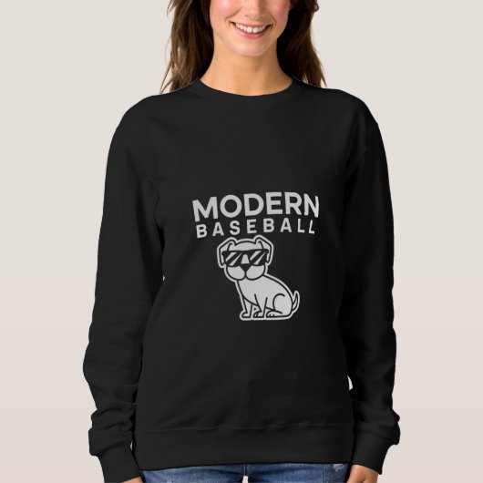 Sweatshirt Conception moderne du logo du baseball (Devant)