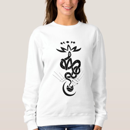 Sweatshirt Conception originale pour l'impression Snake 2025, (Devant)