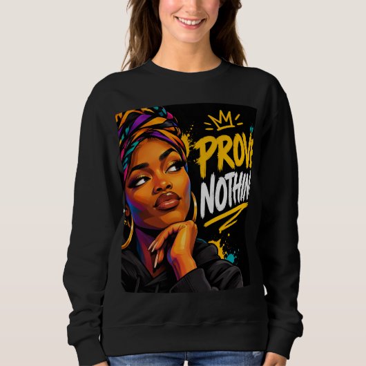 Sweatshirt Conception prouver rien (Devant)