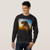Sweatshirt Conception Rugissement T-Rex (Devant entier)