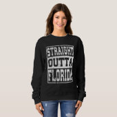 Sweatshirt Conception Straight Outta Florida de l'État de Flo (Devant entier)