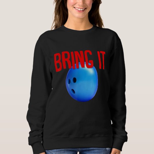 Sweatshirt Conception unique de Bowling (Devant)