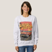 Sweatshirt Conception Vintage de la vieille voiture (Devant entier)