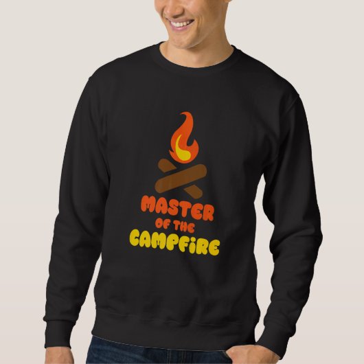 Sweatshirt Conceptions de plein air de camping Maître du feu (Devant)