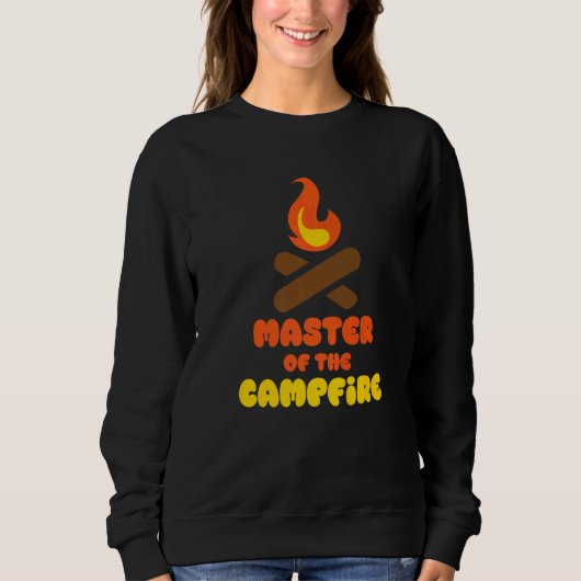 Sweatshirt Conceptions de plein air de camping Maître du feu (Devant)