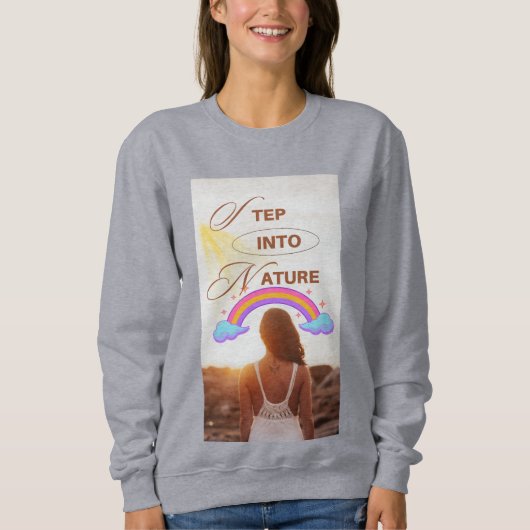 Sweatshirt Conceptions pied dans la nature (Devant)