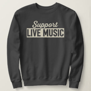Sweatshirt Concert de musique live vintage hommes femmes