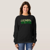 Sweatshirt Concombre Chuchoteur Cornichon Concombre Légume (Devant entier)