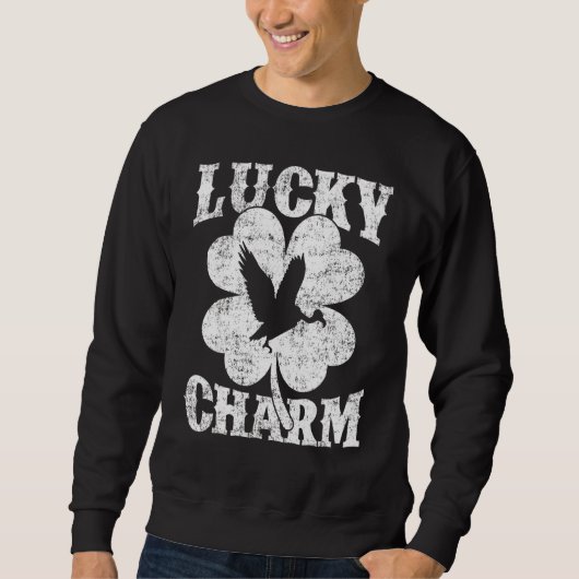 Sweatshirt Condor Bird Shamrock Lucky Condor St Patrick D (Devant)