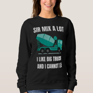 Sweatshirt Conducteur de camion de mélange de ciment de béton