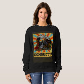 Sweatshirt Conductor railroad Model station Railway worker (Devant entier)
