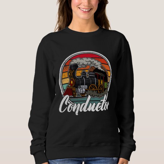 Sweatshirt Conductor railroad Model station Railway worker  2 (Devant)