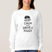 Sweatshirt Conduire au calme une Figarations Figaro voiture (Devant)