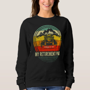Sweatshirt Conduire Une Moto Est Mon Régime De Retraite Vinta