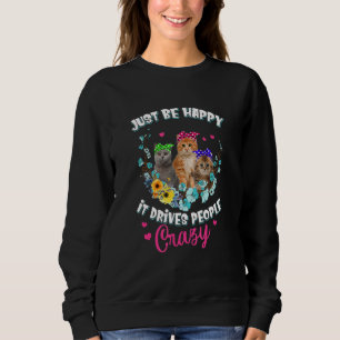 Sweatshirt Conduits de chat Personnes Fou National Cat Day