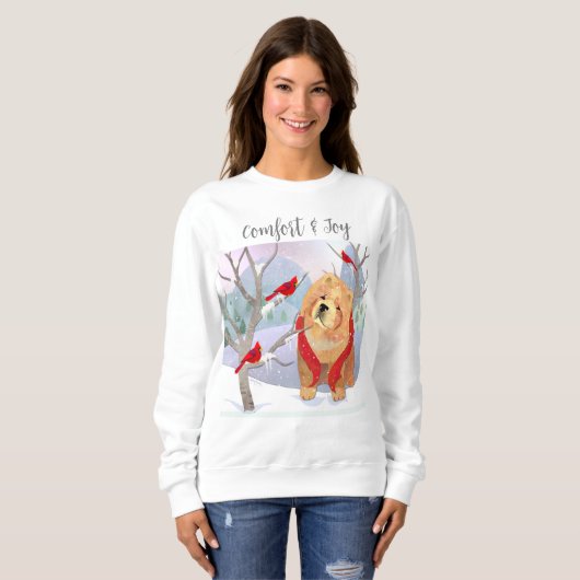 Sweatshirt CONFORT & JOY -SMOOTH CHOW chemises blanches chois (Devant entier)