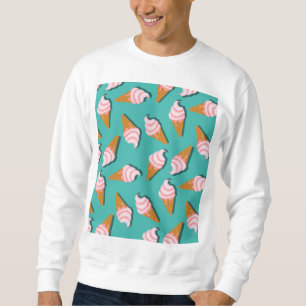 Sweatshirt Congés gaufres crème glacée et motif de yaourt con