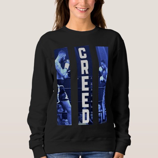 Sweatshirt Conlan and Creed triptych blue (Devant)