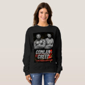 Sweatshirt Conlan vs Creed 2 poster black and white (Devant entier)