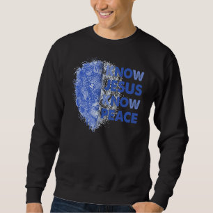 Sweatshirt Connaître Jésus connaître la paix Christian Jésus 