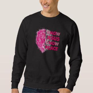 Sweatshirt Connaître Jésus connaître la paix Christian Jésus
