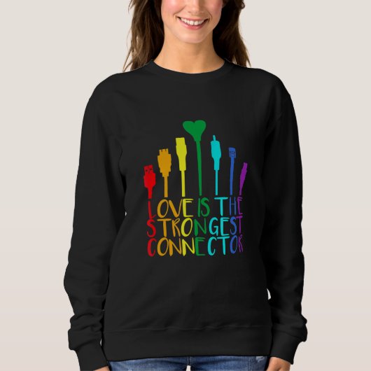Sweatshirt Connecteur de câble Lgbtq Pride Mois 1 (Devant)