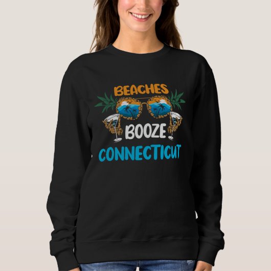 Sweatshirt Connecticut Beaches Vacation Party Matching (Devant)