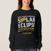 Sweatshirt Connecticut On The Path Of Totality Solar Eclipse (Devant)