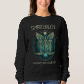 Sweatshirt Conquer New Challenges Spirituality Motivational S (Devant)