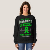 Sweatshirt Conscience de la dépression maniaque Chaque handic (Devant entier)