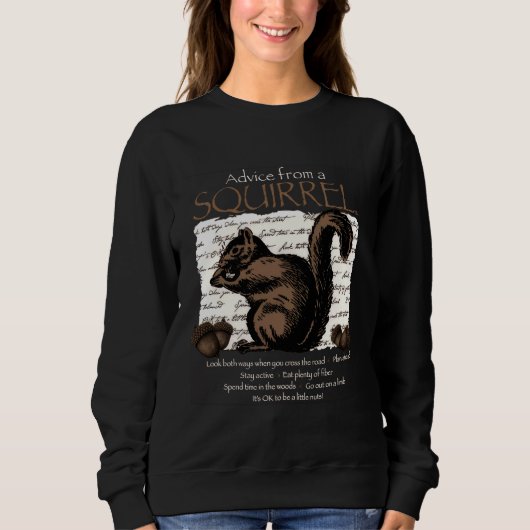 Sweatshirt Conseil D'Un Écureuil (Devant)