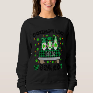 Sweatshirt Conseiller Lucky Squad Drôle Conseiller St patrick