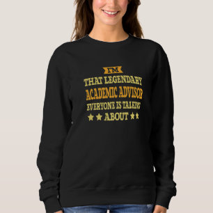 Sweatshirt Conseiller Pédagogique Titre de l'employé Drôle Un