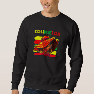 Sweatshirt Conseillère Afro-Américaine Femmes Historique Noir