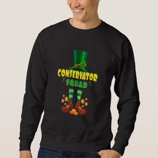 Sweatshirt Conservateur Squad Funny Irish St Patrick Day 2 (Devant)