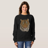 Sweatshirt Conservation du tigre design vintage (Devant entier)