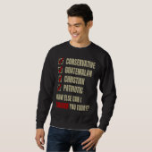 Sweatshirt Conservative Guatemalan Christian Patriotic (Devant entier)