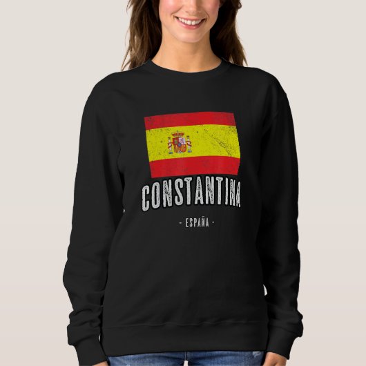 Sweatshirt Constantina Espagne Es Drapeau Ville Bandera Ropa (Devant)