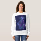 Sweatshirt Constellation, Art Fractal Abstrait Fantastique (Devant entier)