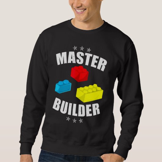 Sweatshirt Constructeur Maître Incroyable Construction de Bl (Devant)