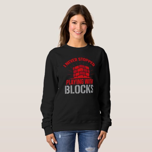 Sweatshirt Construction Brickaying Job Profession Bricklayer  (Devant entier)