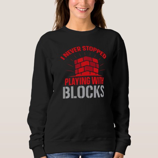 Sweatshirt Construction Brickaying Job Profession Bricklayer  (Devant)