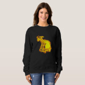 Sweatshirt Construction du casque et des flammes de marteau (Devant entier)