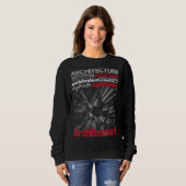 Sweatshirt Construction du planificateur de l'architecture (Devant entier)